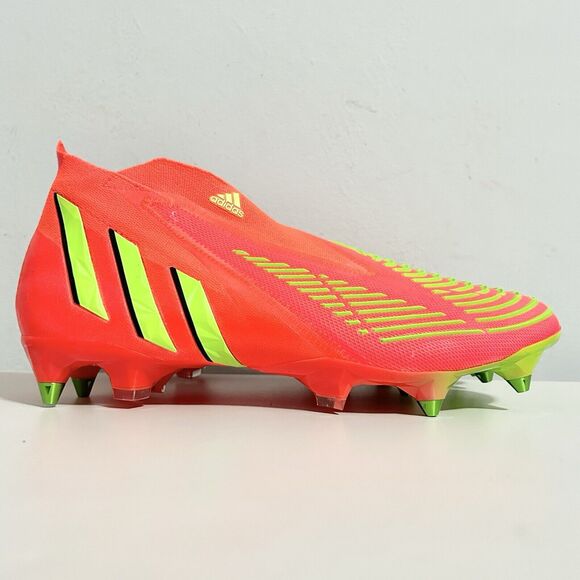 Adidas Predator Edge+ SG “Solar Red Green” Men’s Size 11 Soccer Cleats - Picture 2 of 9